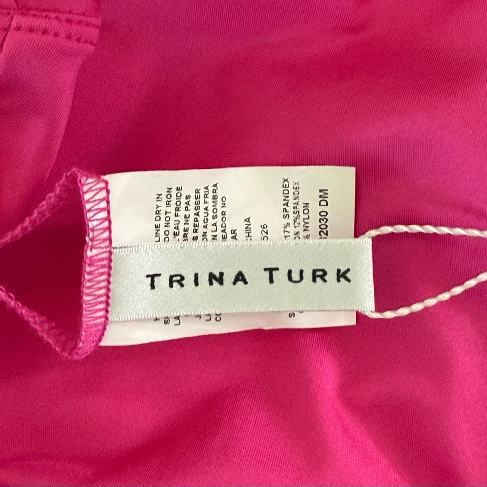 Trina Turk Pink Tankini with Built-In Bra and Removable Pads NWT Size 6 - Picture 4 of 8